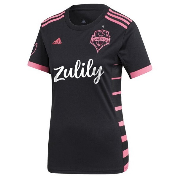 Camiseta Seattle Sounders Segunda equipo Mujer 2019-20 Negro